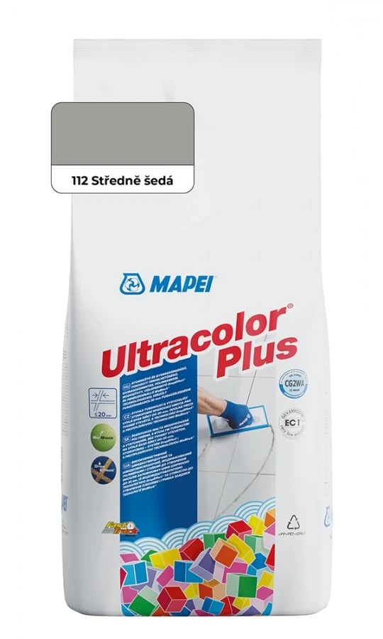 Hmota spárovací Mapei Ultracolor Plus 112 šedá střední 5 kg