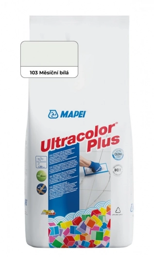 Hmota spárovací Mapei Ultracolor Plus 103 měsíční bílá 5 kg