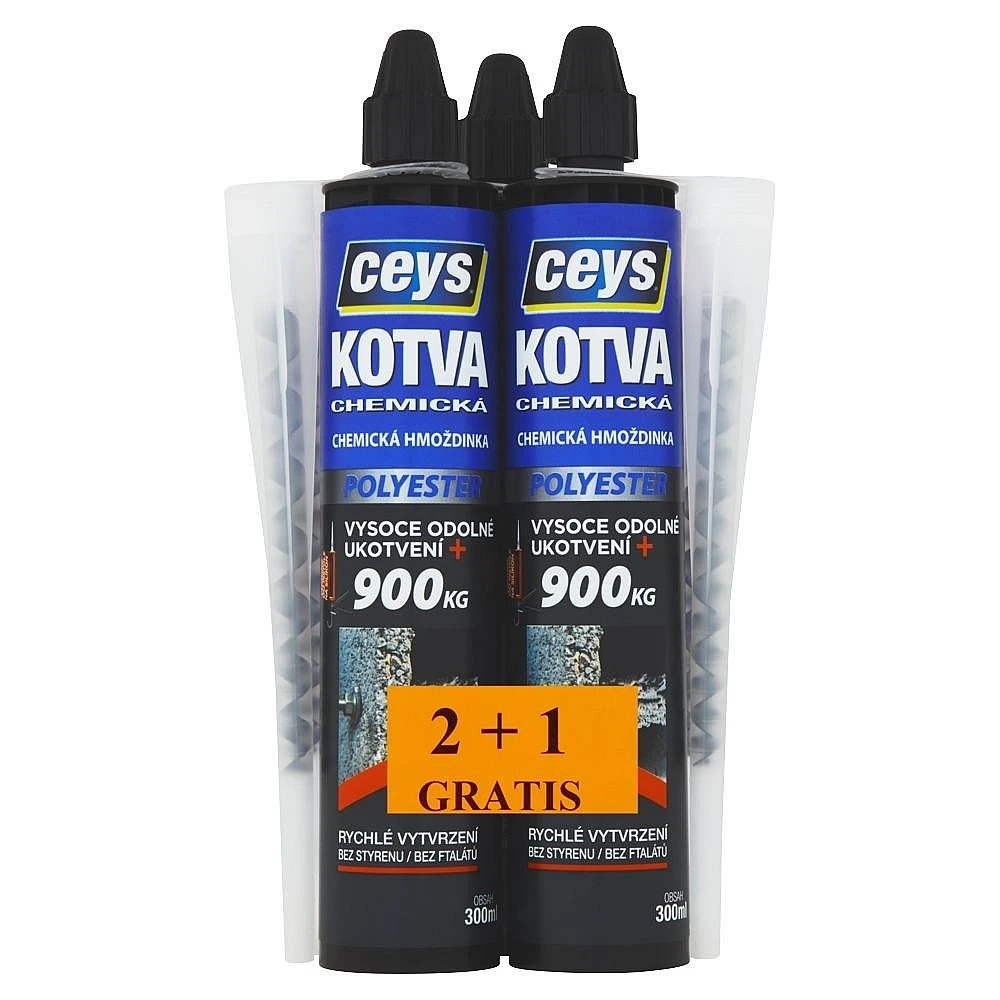 Chemická kotva Ceys polyester 300 ml 2+1 zdarma - 48901611.webp