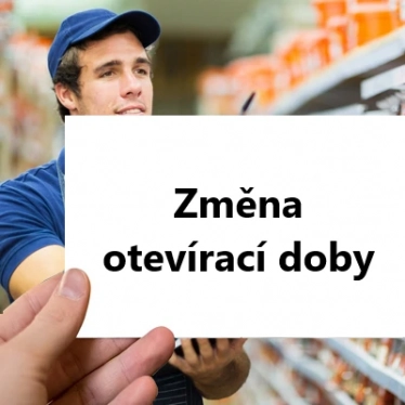 Změna otevírací doby Velká Bystřice